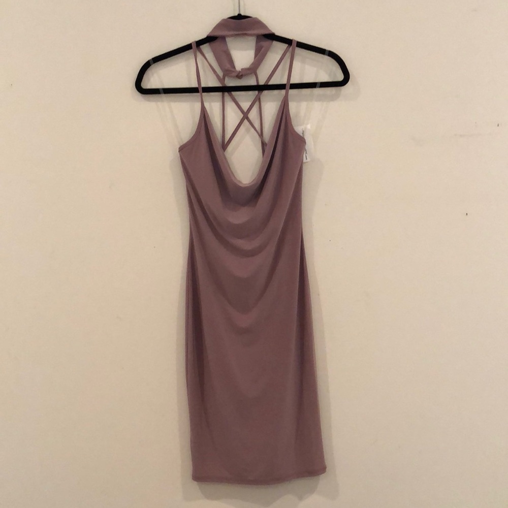 mauve purple dress